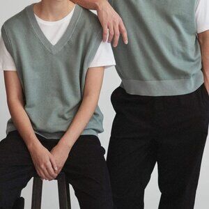 Gender-Neutral V-Neck Sweater Vest